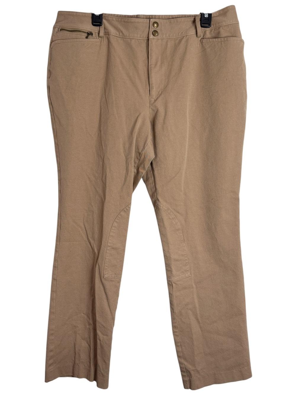 Lauren Ralph Lauren Straight Leg Knee Equestrian Riding StyleTan Pants  size 16